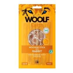 Woolf Earth Noohide S Snack para Perros Pequeños con Conejo