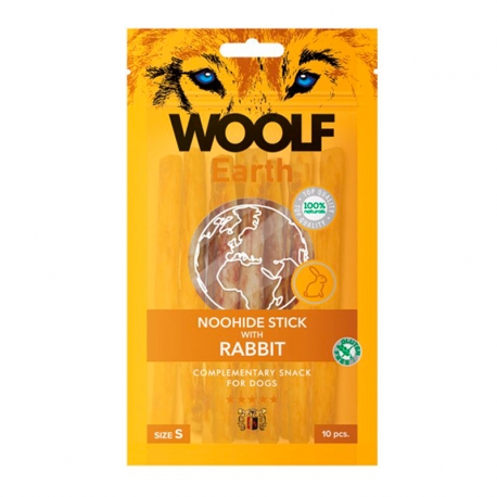 Woolf Earth Noohide S Snack para Perros Pequeños con Conejo