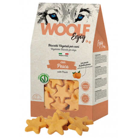 Woolf Galletas con Melocotón Snack para Perros