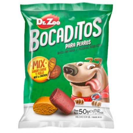 Dr.Zoo Bocaditos Mix Snack para Perros Sabor Carne y Pollo