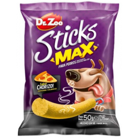 Dr.Zoo Sticks Max Snack para Perros Sabor Chorizo