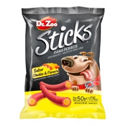 Dr.Zoo Sticks Snack para Perros Sabor Cheddar y Panceta