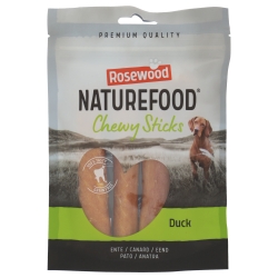 Rosewood Naturefood Chewy Sticks Snack para Perros con Pato