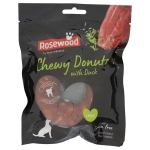 Rosewood Chewy Donuts Snack para Perros Grandes con Pato