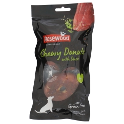 Rosewood Chewy Donuts Snack para Perros Pequeños con Pato