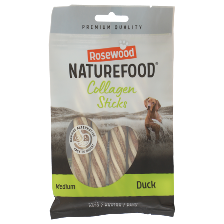 Rosewood Naturefood Collagen Sticks Snack para Perros Mediano con Pato