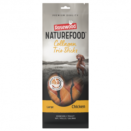 Rosewood Naturefood Collagen Trios Snack para Perros Grandes con Pollo