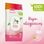 Beaphar Sensitive Toallitas Húmedas Hipoalergénicas para Perros y Gatos