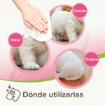 Beaphar Sensitive Toallitas Húmedas Hipoalergénicas para Perros y Gatos