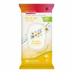 Beaphar Toallitas Húmedas Oidos y Ojos para Perros y Gatos