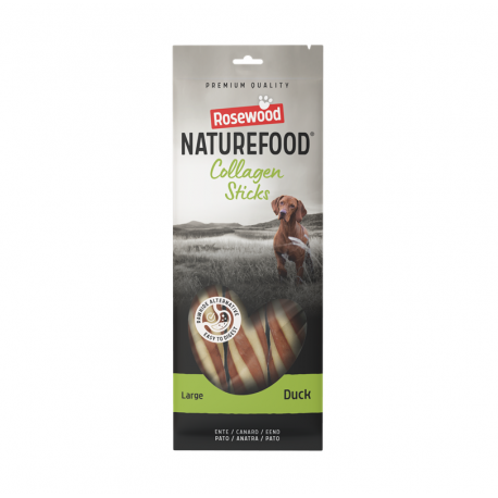 Rosewood Naturefood Collagen Sticks Snack para Perros Grandes con Pato