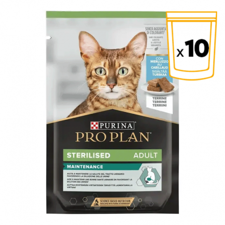 Pro Plan Sterilised Terrine Bacalao Comida Húmeda para Gatos Esterilizados