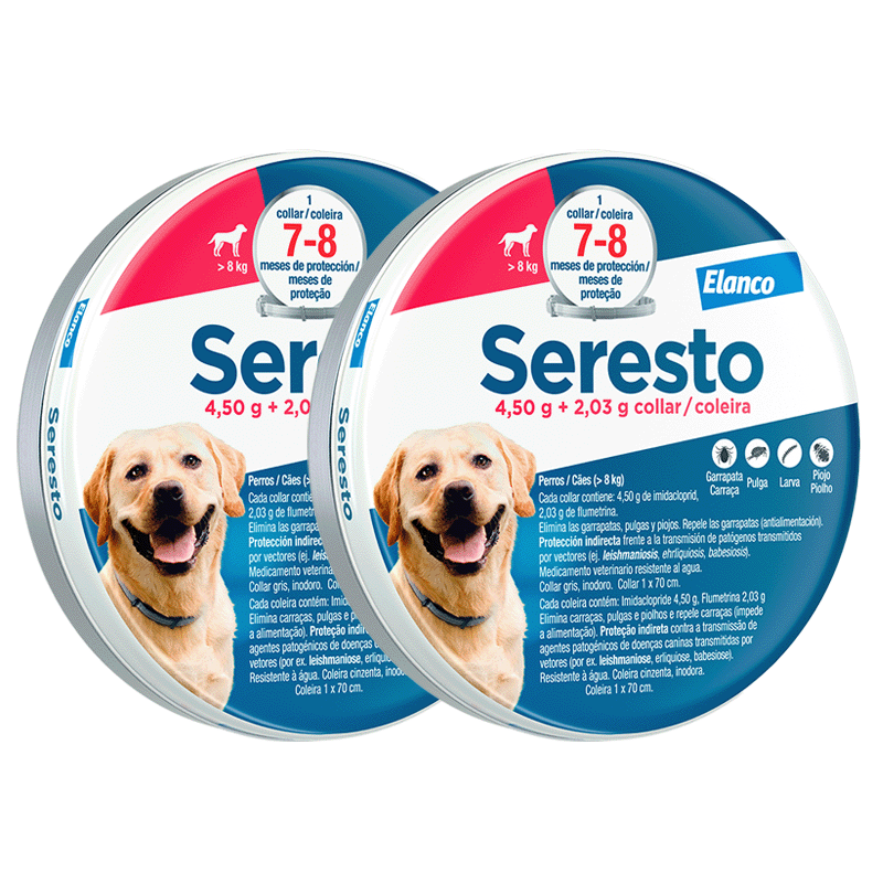 Seresto Collar Antiparasitario Para Perros Pack 2 X 70 Cm