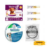 Pack Súper Protección: collar Seresto menos de 8kg + Vectra 3 pipetas 1,5-4 kg