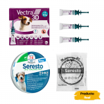 Pack Súper Protección: collar Seresto más de 8kg + Vectra 3 pipetas 4-10 kg