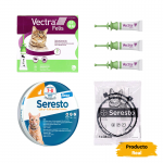 Pack Súper Protección: collar Seresto para gatos + Vectra Felis 3 pipetas gato