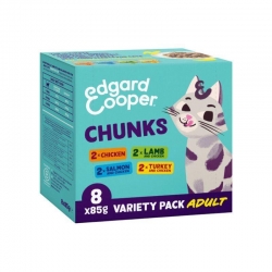 Edgard & Cooper Multipack Surtido de Comida Húmeda para Gatos Trocitos en Salsa