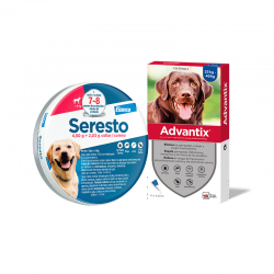 Pack Súper Protección: collar Seresto más de 8kg + Advantix 4 pipetas +25kg 