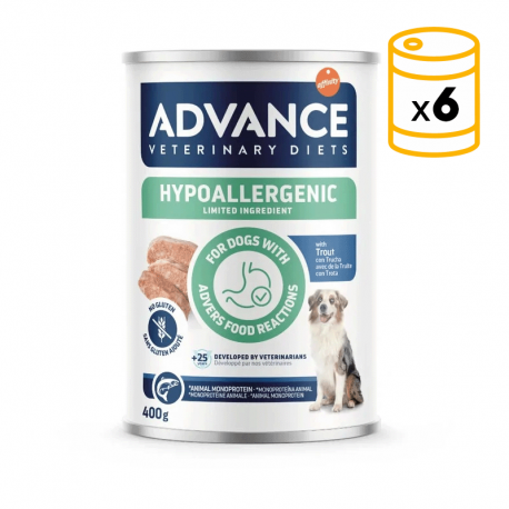 Advance Veterinary Diets Hypoallergenic Trout Comida Húmeda para Perros con Trucha