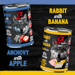 Alpha Spirit Comida Húmeda Para Perros con Boquerón y Manzana