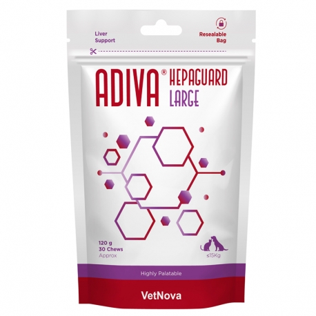 Vetnova Adiva Hepaguard Large Chews Suplemento Hepático para Perros Grandes