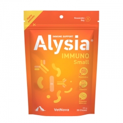 Vetnova Alysia Immuno Small Chews Suplemento Inmunológico para Perros Pequeños y Gatos