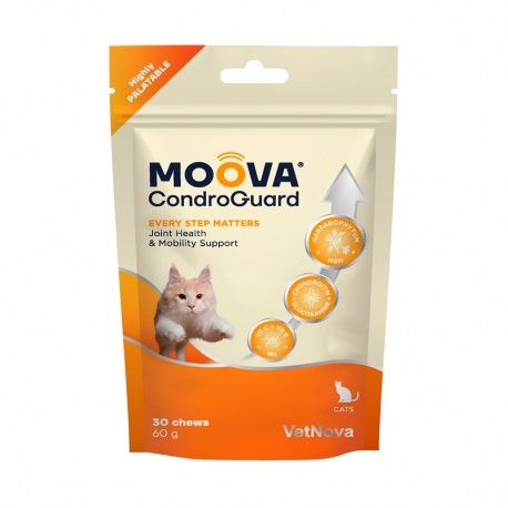 Vetnova Moova Condroguard Chew Suplemento Condorprotector para Gatos