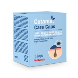 Vetnova Cutania Care Caps Suplemento Dermatológico en Cápsulas Para Perros y Gatos