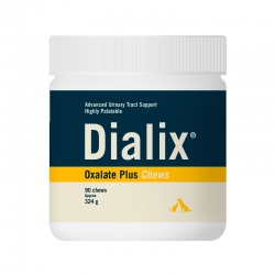 VetNova Dialix Oxalate Plus Chews Suplemento Urinario para Perros y Gatos