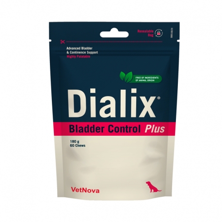 VetNova Dialix Bladder Control Plus Suplemento Urinario para Perros