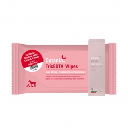 Vetnova Cutania Pack Toallitas TrisEDTA + Zn Gel 30 ml Para Perros y Gatos