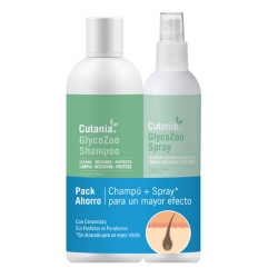 VetNova Cutania GlycoZoo Pack Dermatológico Champú y Spray para Perros y Gatos