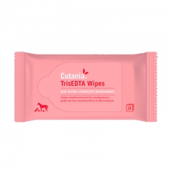 Vetnova Cutania TrisEDTA Toallitas Dermatológicas para Perros y Gatos