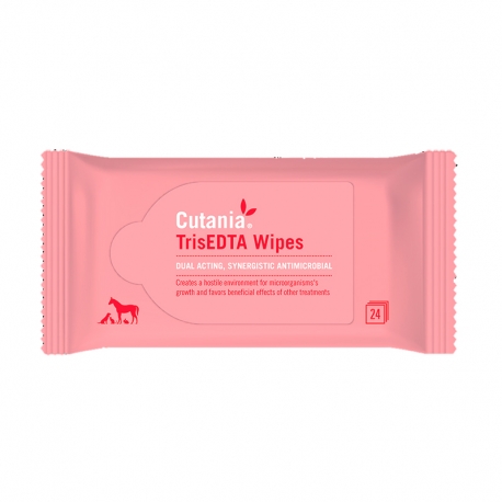 Vetnova Cutania TrisEDTA Toallitas Dermatológicas para Perros y Gatos