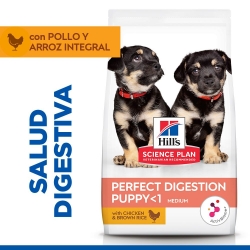 Hills Science Plan Perfect Digestion Puppy Medium pienso para cachorros sabor pollo