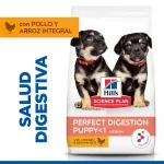 Hills Science Plan Perfect Digestion Puppy Medium pienso para cachorros sabor pollo