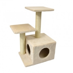 Nayeco Rascador para Gatos con Varias Alturas Savanna Noche Beige