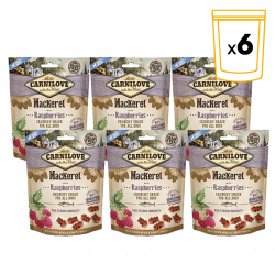 Snack Crunchy Caballa con Frambuesas