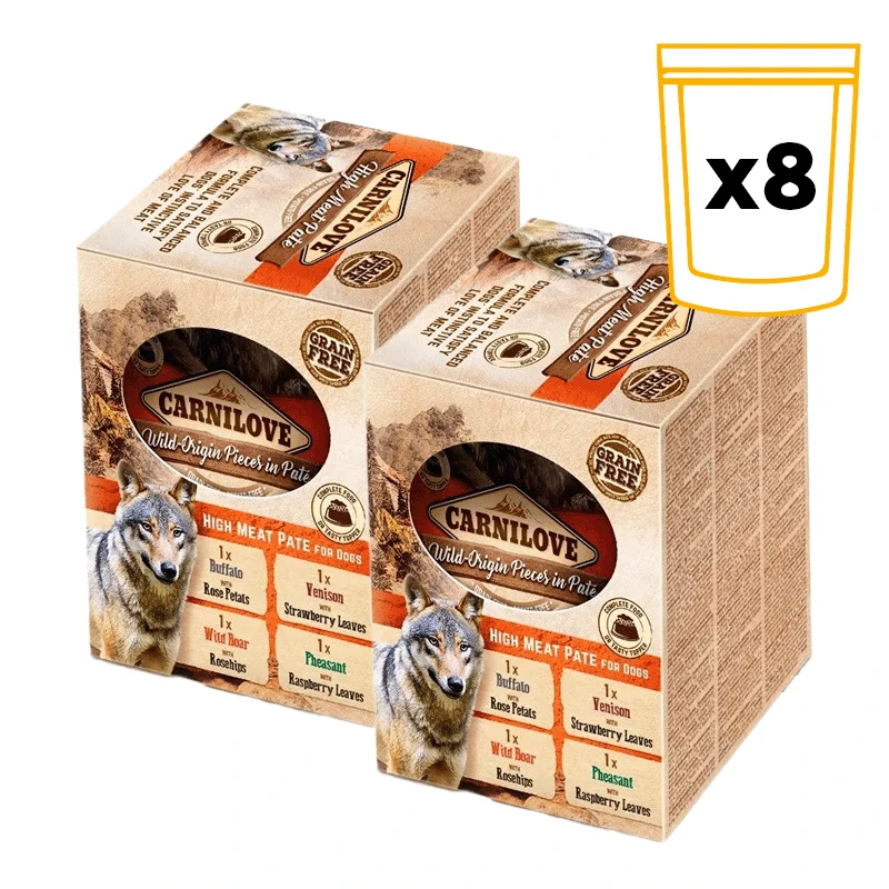 8 x 300 gr Carnilove Multipack Comida Húmeda Para Perro 8 X 300 Gr