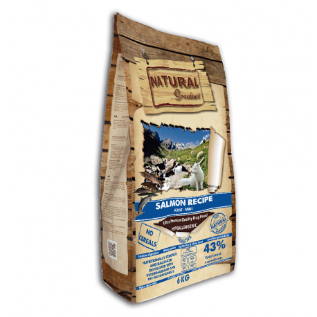 Natural Greatness Salmon Recipe Mini Sensitive Pienso Para Perros Pequeños