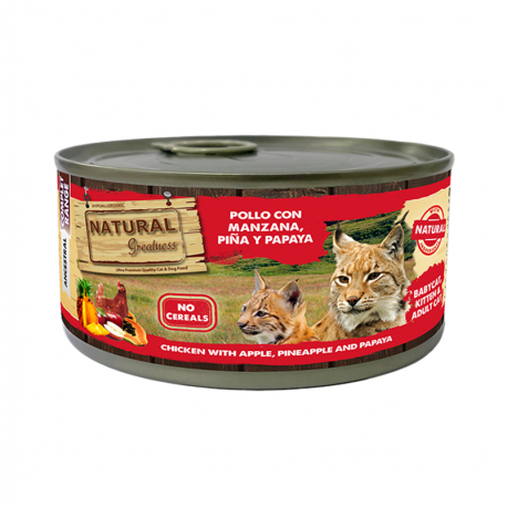 Natural Greatness Comida Húmeda Completa Para Gatos y Gatitos con Pollo