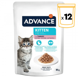 Comida Húmeda con Pavo para Gatitos Jóvenes Advance