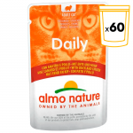 Almo Nature Daily Comida Húmeda para Gatos Bocaditos de Pollo y Pato