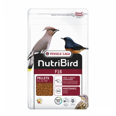 Versele Laga NutriBird F16 Alimento para Canarios Pájaros Insectivoros y Frugívoros