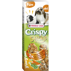 Versele Laga Crispy Sticks Snack para Conejos y Roedores con Zanahoria y Perejil