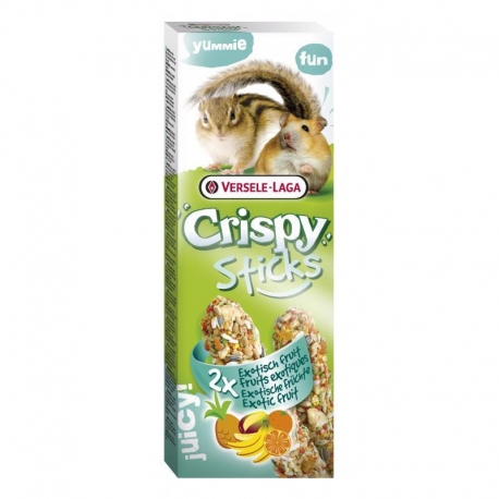 Versele Laga Crispy Sticks Snack para Hámsters y Ardillas con Frutos Exóticos