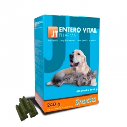 JTPharma Entero Vital Snack Suplemento Antidiarreico para Perros y Gatos