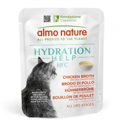 Almo Nature HFC Hydration Help Comida Húmeda para Gatos Caldo con Pollo
