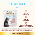Almo Nature HFC Sterilised Comida Húmeda para Gatos Esterilizados Filete de Pollo