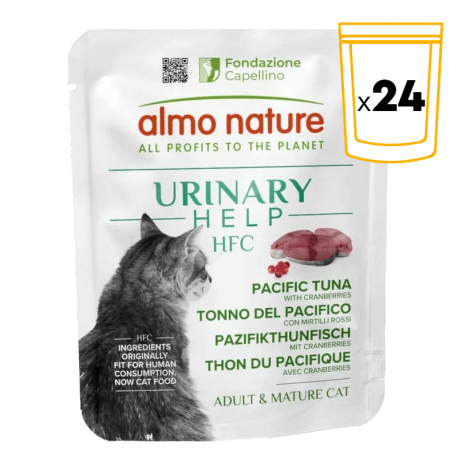 Almo Nature HFC Urinary Help Comida Húmeda para Gatos con Atún Pacífico y Arándanos
